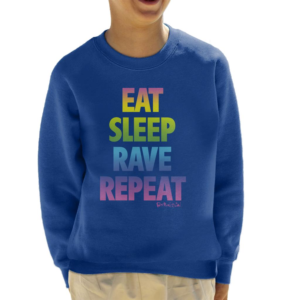 Fatboy Slim Eat Sleep Rave Repeat Kid's Sweatshirt-Fatboy Slim-Essential Republik