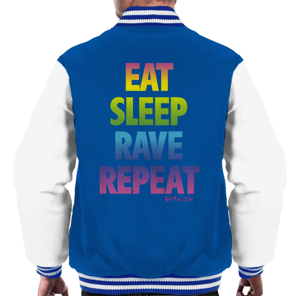 Fatboy Slim Eat Sleep Rave Repeat Men's Varsity Jacket-Fatboy Slim-Essential Republik