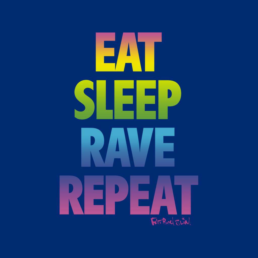 Fatboy Slim Eat Sleep Rave Repeat Kid's T-Shirt-Fatboy Slim-Essential Republik