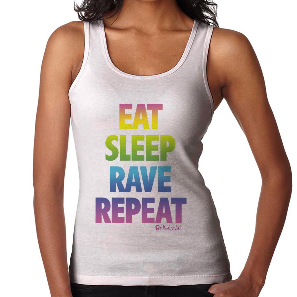 Fatboy Slim Eat Sleep Rave Repeat Women's Vest-Fatboy Slim-Essential Republik