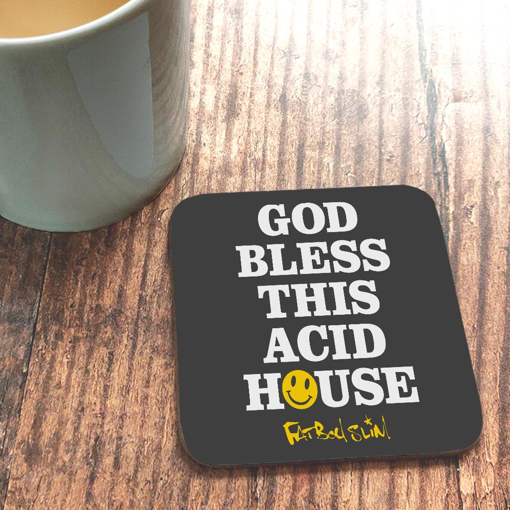 Fatboy Slim God Bless This Acid House Coaster-Fatboy Slim-Essential Republik