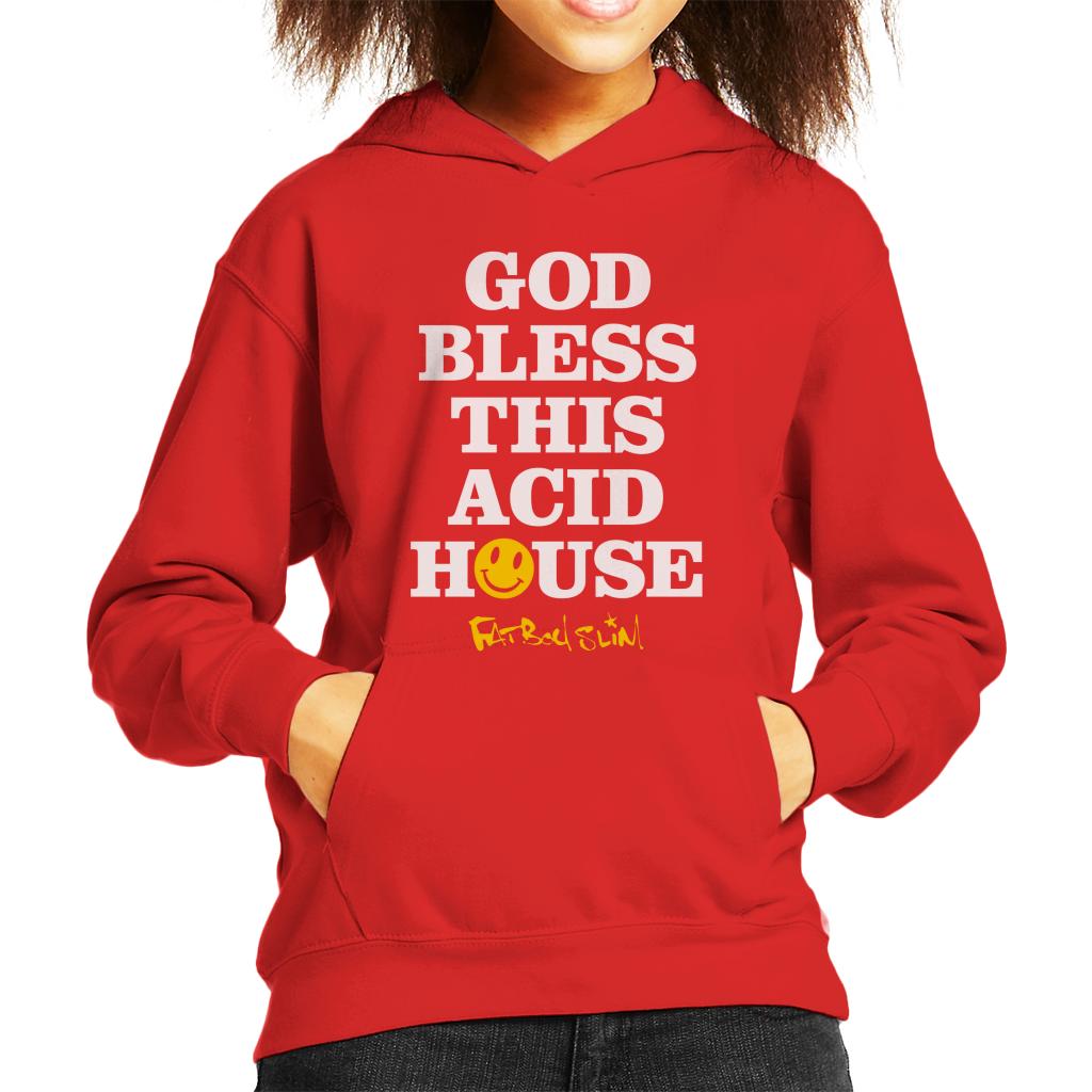 Fatboy Slim God Bless This Acid House Kid's Hooded Sweatshirt-Fatboy Slim-Essential Republik