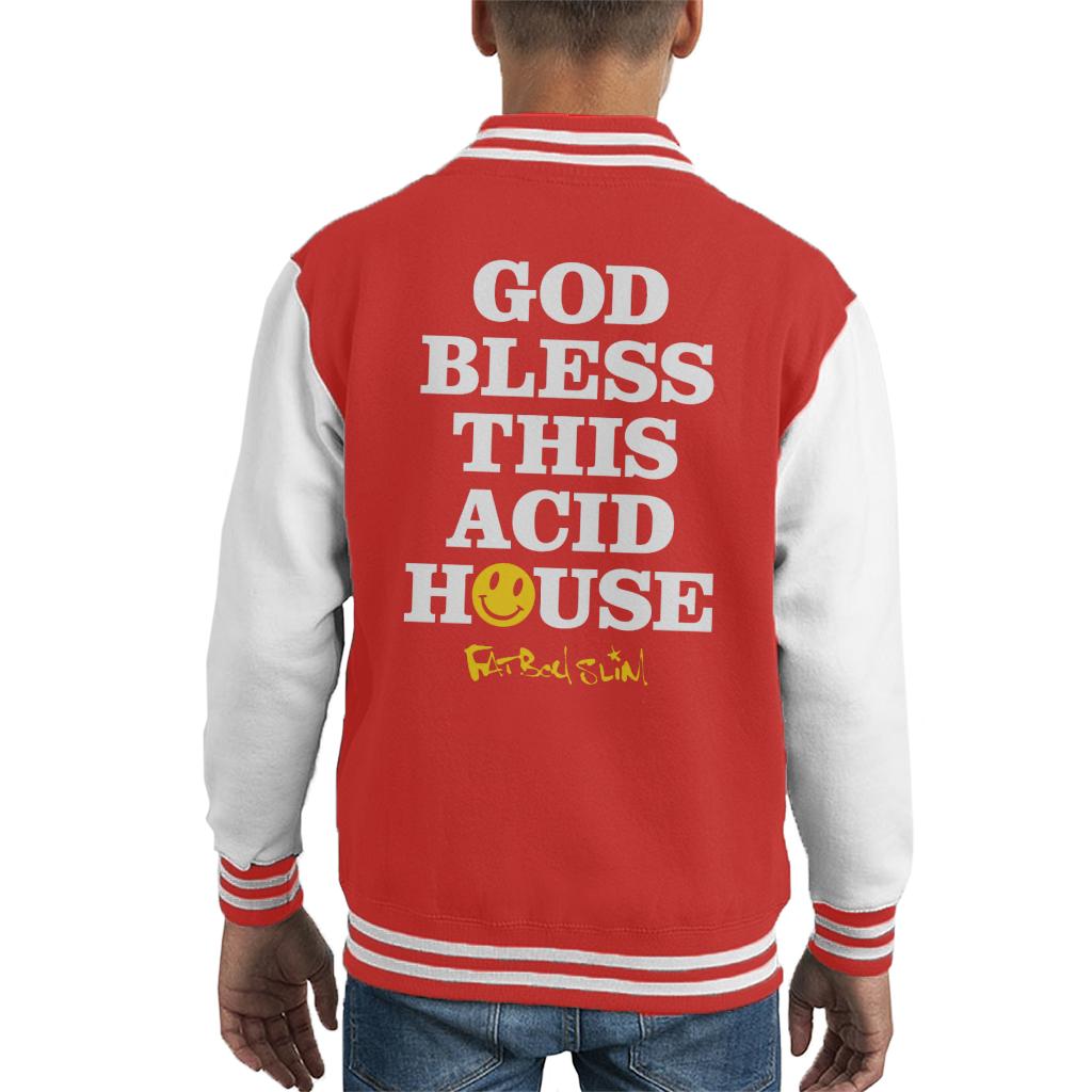 Fatboy Slim God Bless This Acid House Kid's Varsity Jacket-Fatboy Slim-Essential Republik