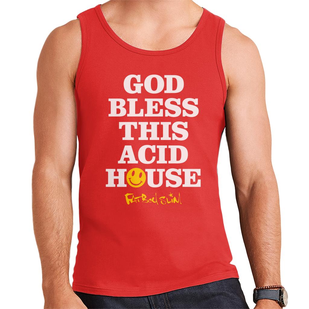 Fatboy Slim God Bless This Acid House Men's Vest-Fatboy Slim-Essential Republik