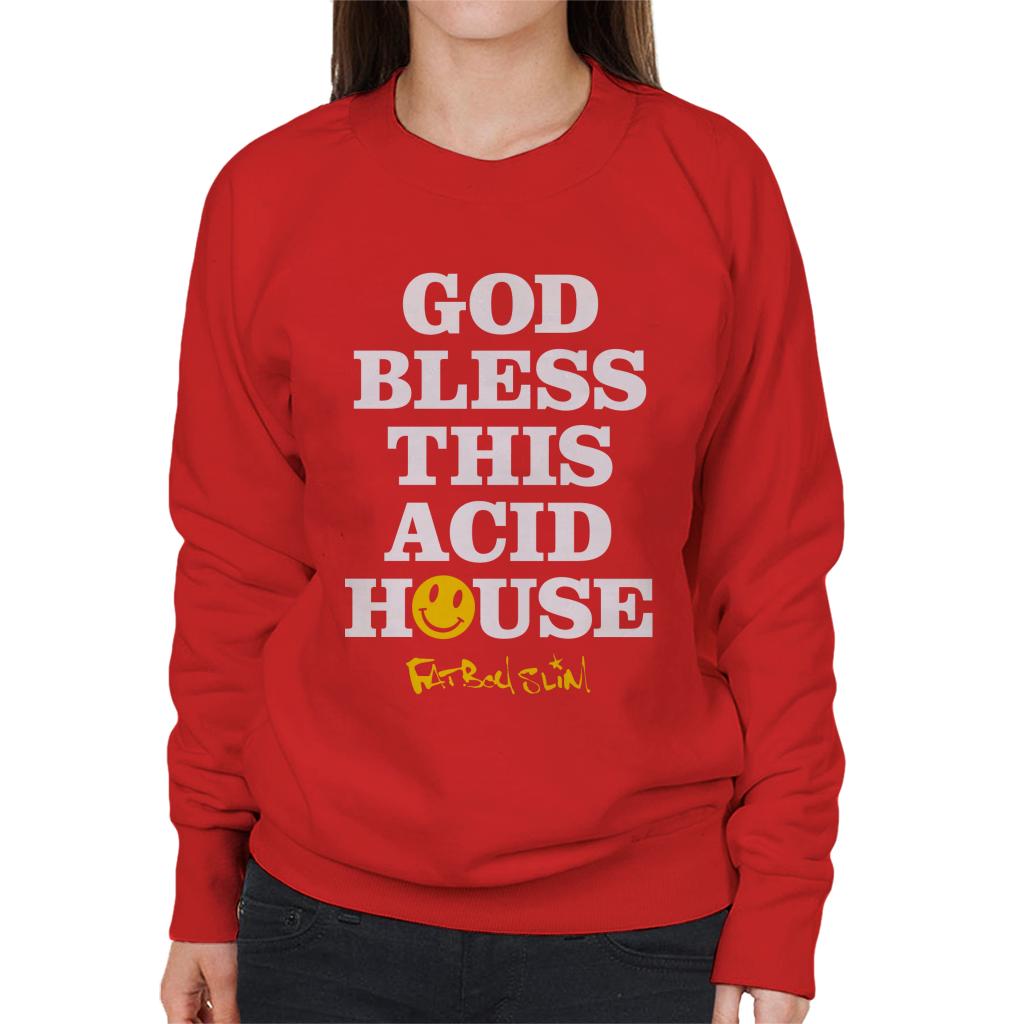 Fatboy Slim God Bless This Acid House Women's Sweatshirt-Fatboy Slim-Essential Republik
