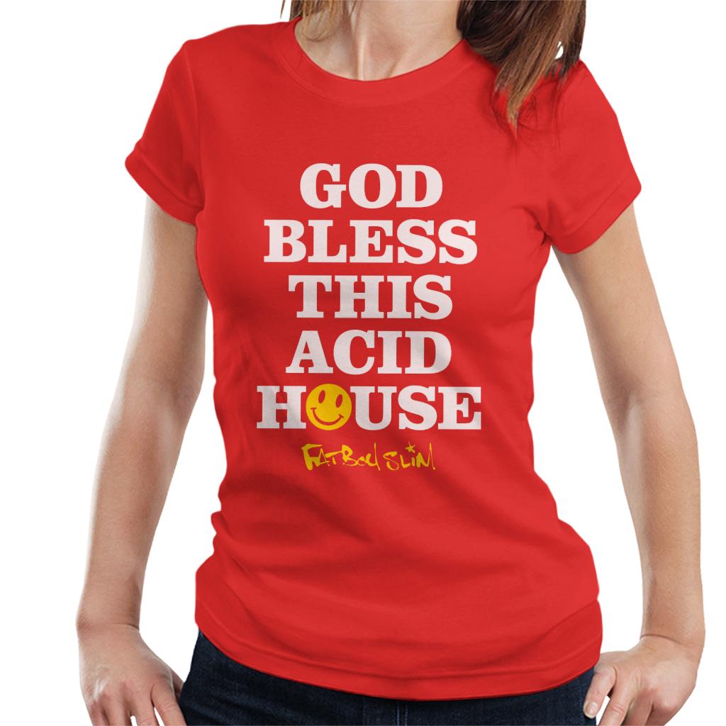 Fatboy Slim God Bless This Acid House Women's T-Shirt-Fatboy Slim-Essential Republik