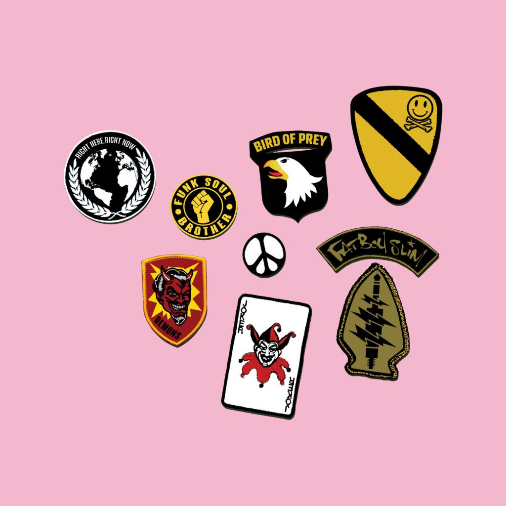 Fatboy Slim Track Badges Women's Hooded Sweatshirt-Fatboy Slim-Essential Republik