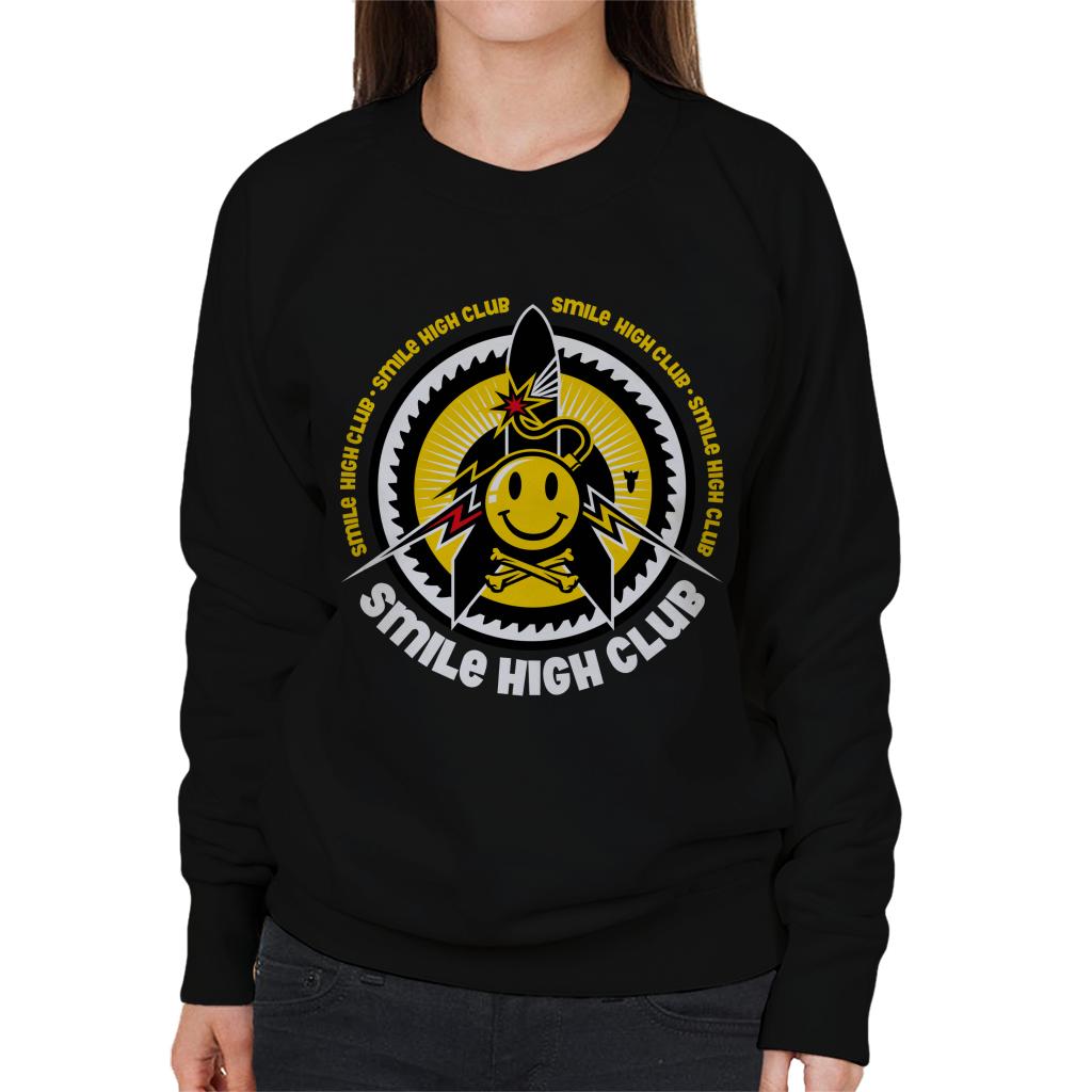 Fatboy Slim Smile High Club Women's Sweatshirt-Fatboy Slim-Essential Republik