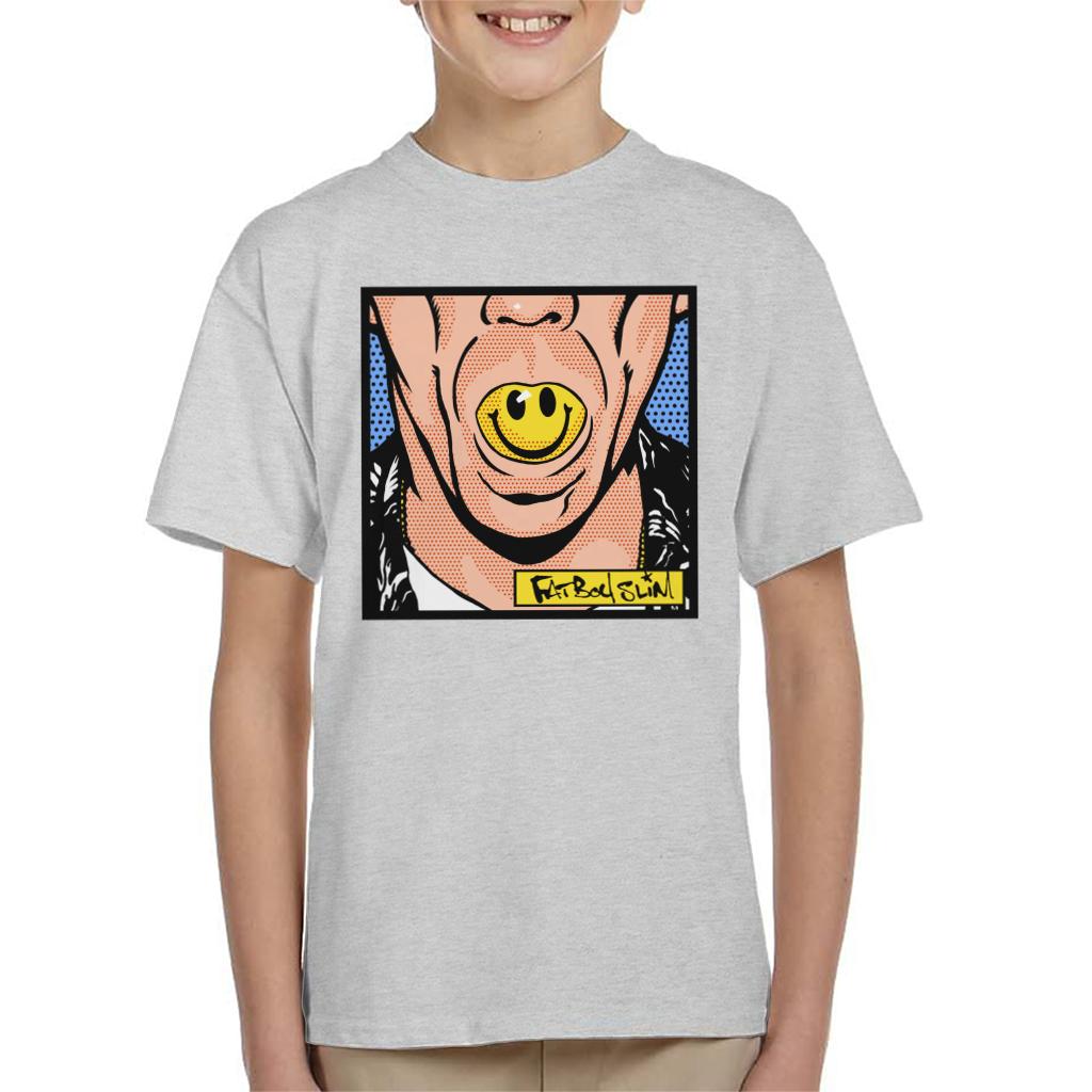 Fatboy Slim Smiley Mouth Pop Art Kid's T-Shirt-Fatboy Slim-Essential Republik