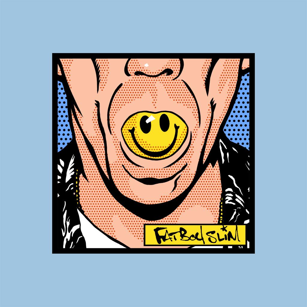 Fatboy Slim Smiley Mouth Pop Art Coaster-Fatboy Slim-Essential Republik