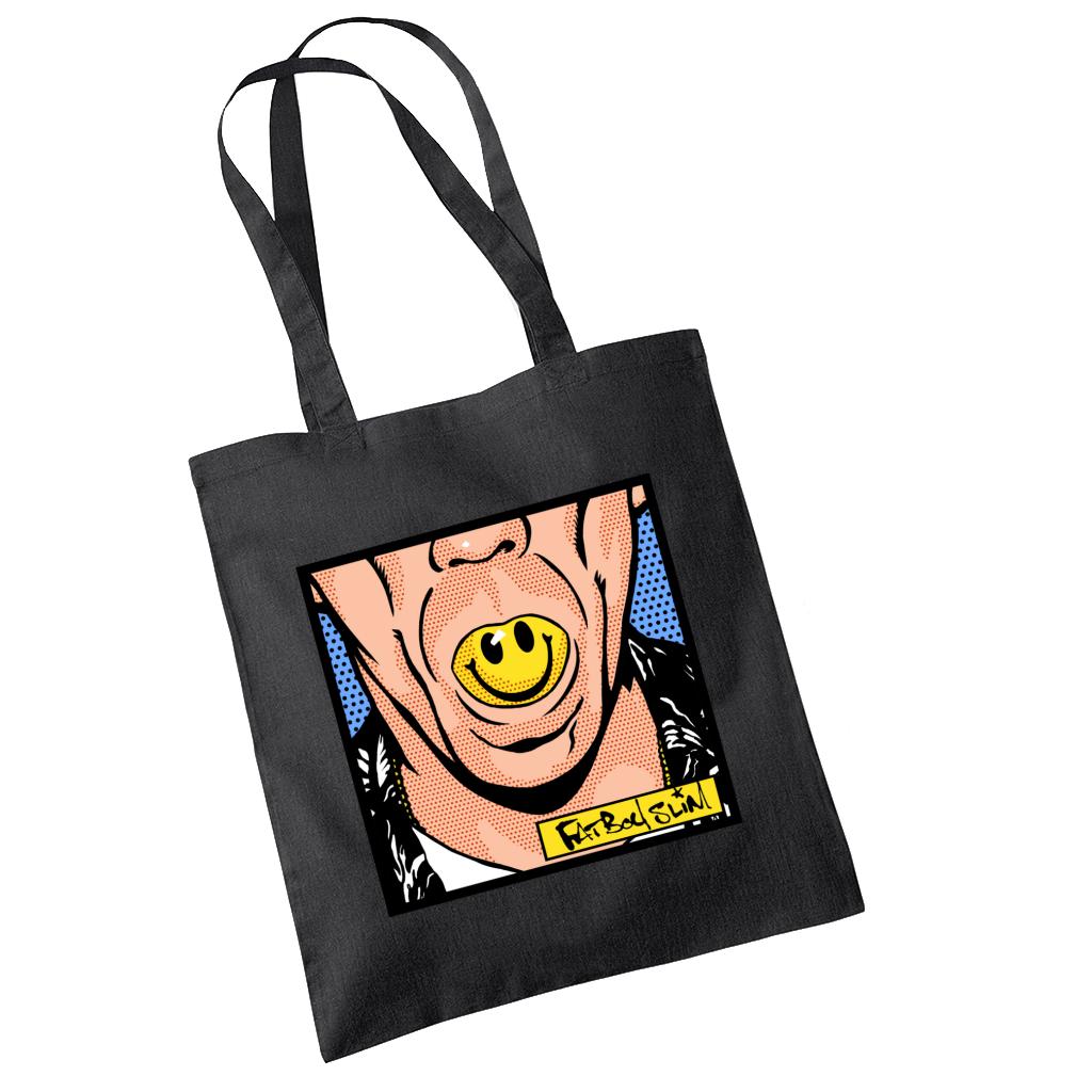 Fatboy Slim Smiley Mouth Pop Art Cotton Tote Bag-Fatboy Slim-Essential Republik