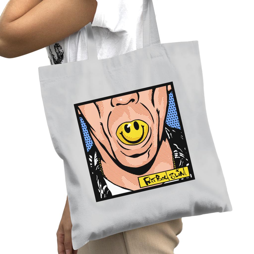 Fatboy Slim Smiley Mouth Pop Art Cotton Tote Bag-Fatboy Slim-Essential Republik