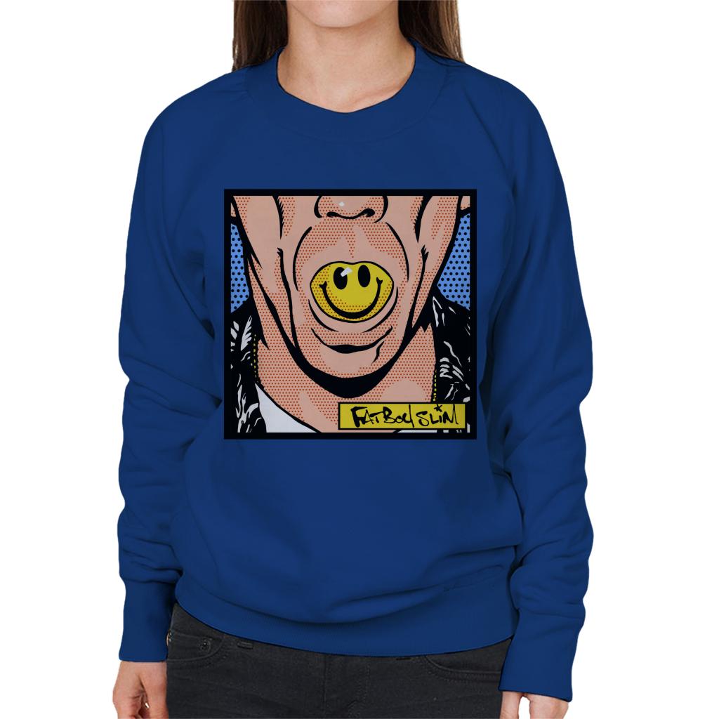 Fatboy Slim Smiley Mouth Pop Art Women's Sweatshirt-Fatboy Slim-Essential Republik