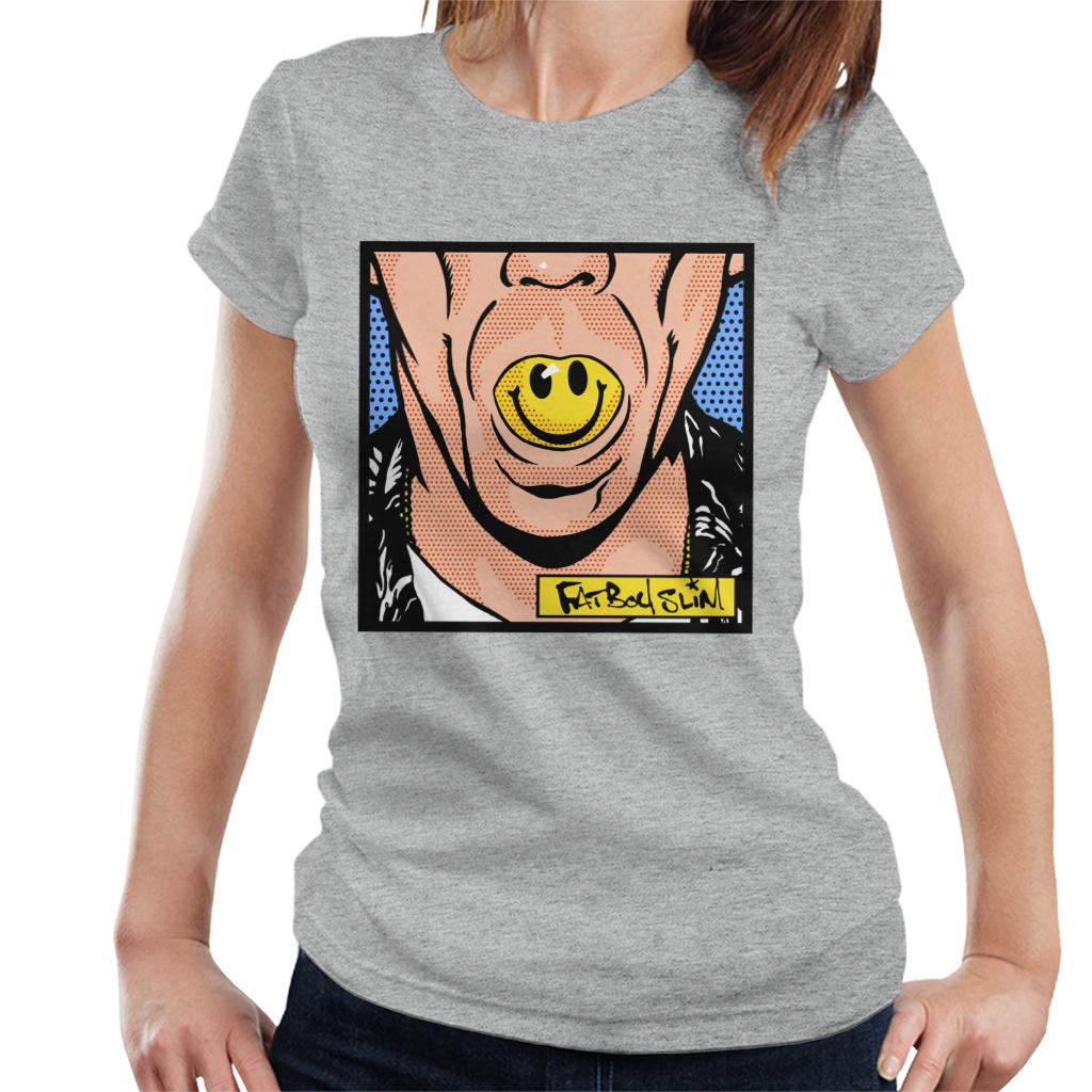 Fatboy Slim Smiley Mouth Pop Art Women's T-Shirt-Fatboy Slim-Essential Republik
