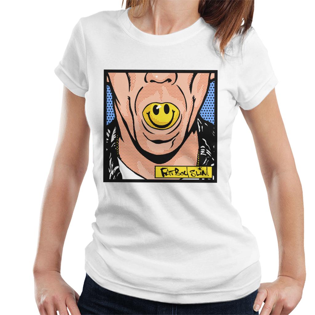 Fatboy Slim Smiley Mouth Pop Art Women's T-Shirt-Fatboy Slim-Essential Republik