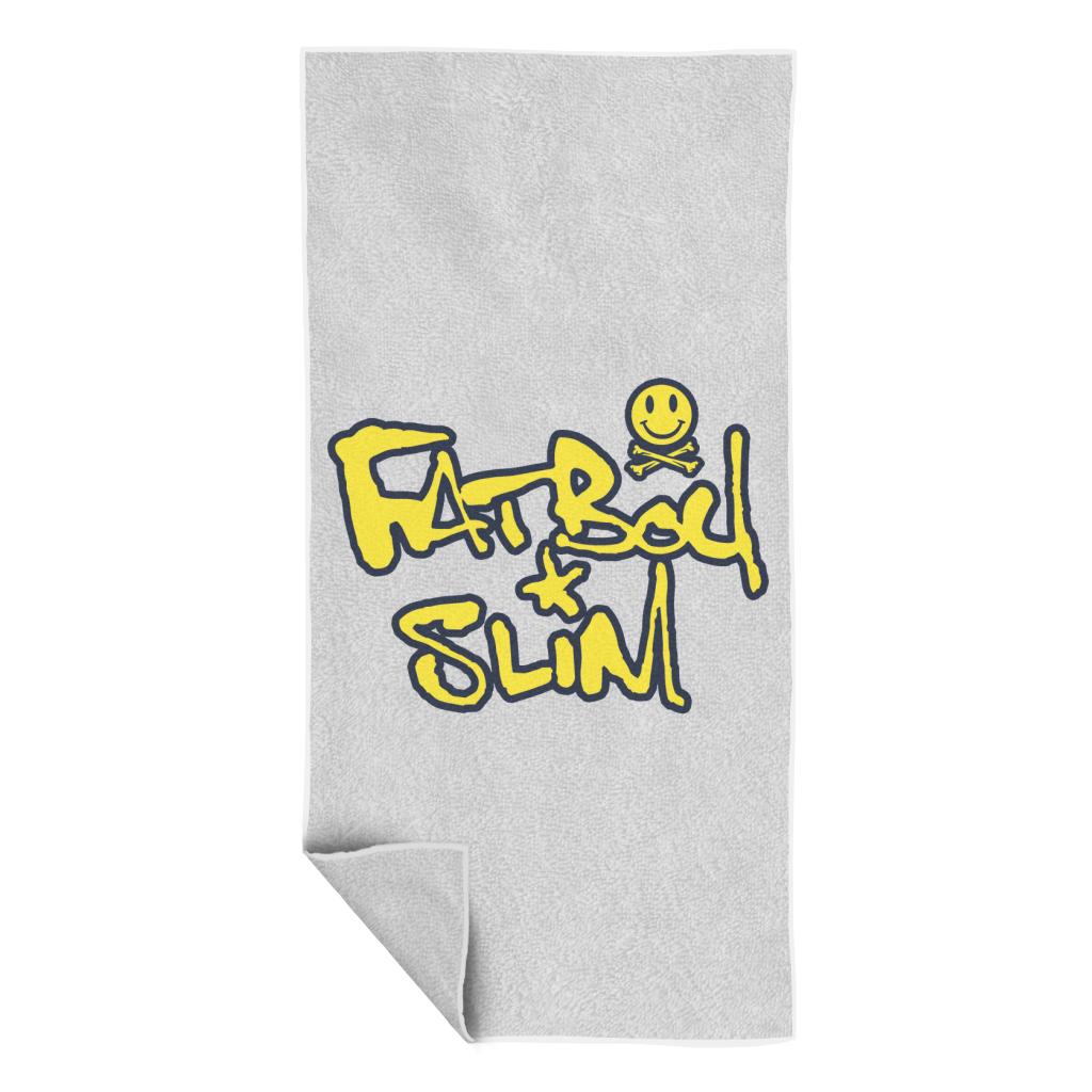 Fatboy Slim Smiley Crossbones Text Logo Beach Towel-Fatboy Slim-Essential Republik