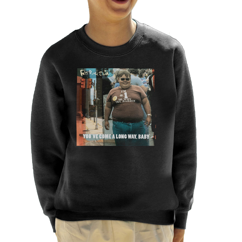Fatboy Slim You've Come A Long Way Baby Album Cover Kid's Sweatshirt-Fatboy Slim-Essential Republik
