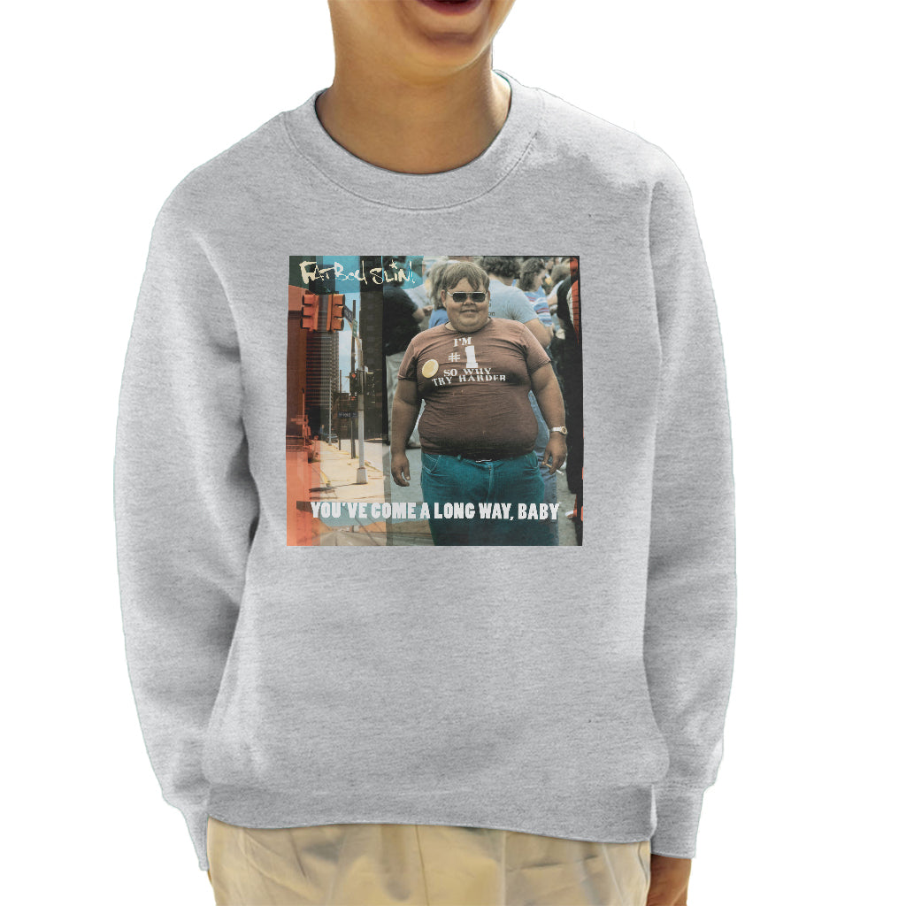 Fatboy Slim You've Come A Long Way Baby Album Cover Kid's Sweatshirt-Fatboy Slim-Essential Republik
