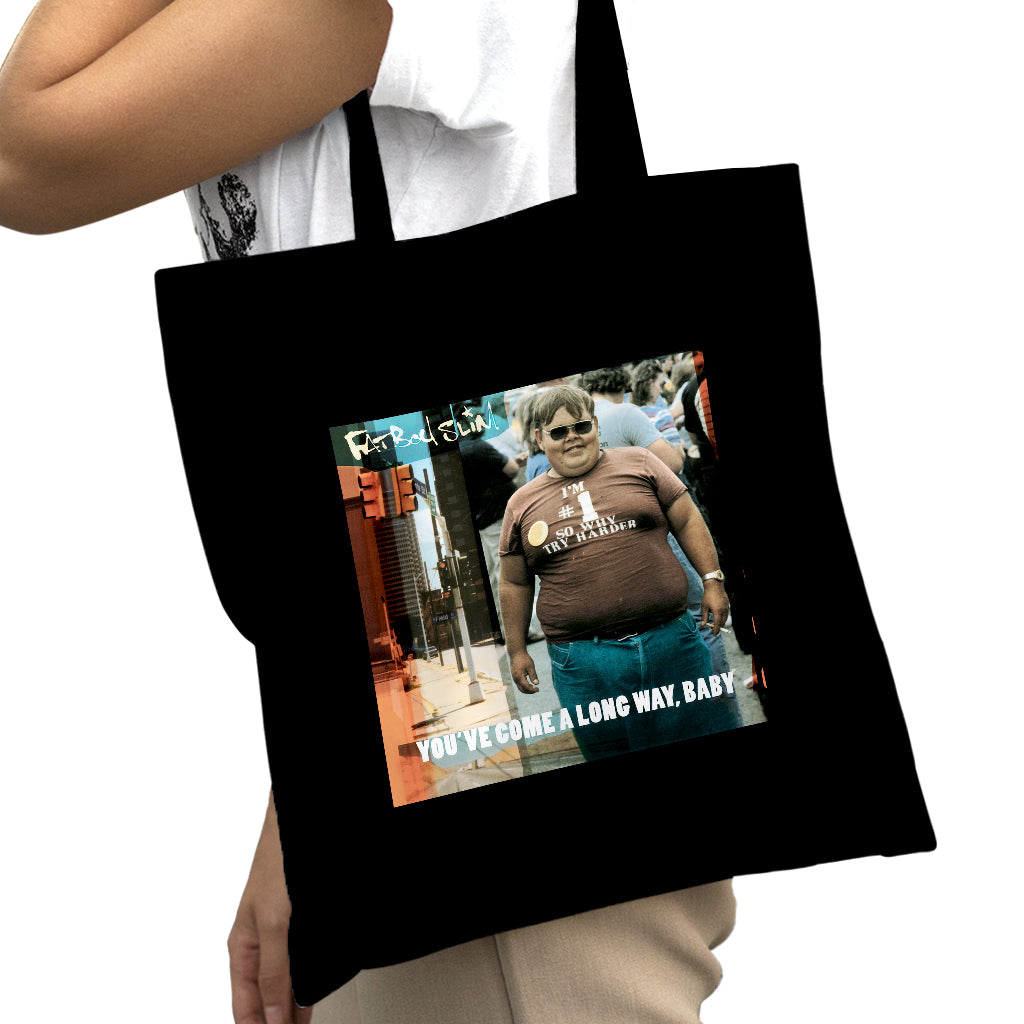 Fatboy Slim You've Come A Long Way Baby Album Cover Cotton Tote Bag-Fatboy Slim-Essential Republik