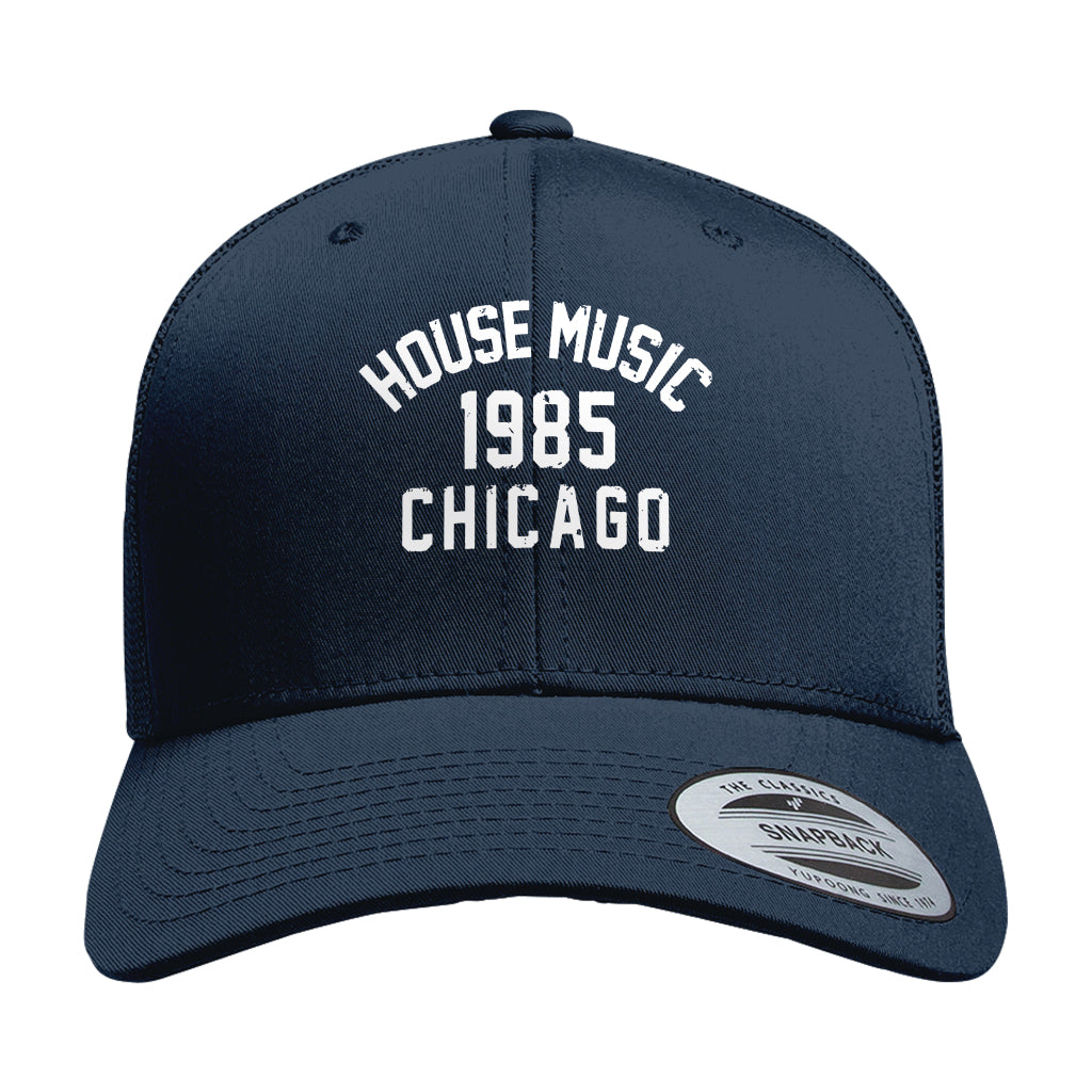 Chicago House Music 1985 Retro Trucker Cap-Future Past-Essential Republik
