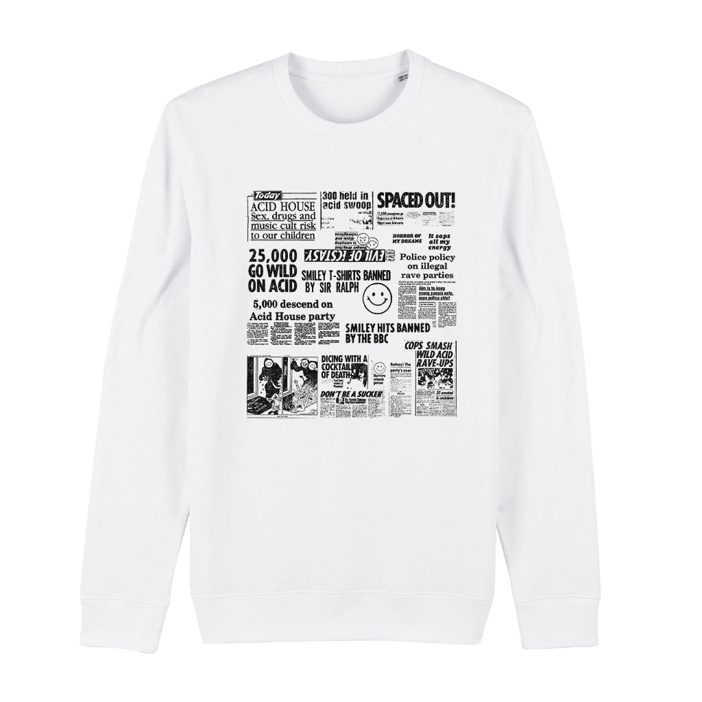 Acid House Headline Hysteria Unisex Iconic Sweatshirt-Future Past-Essential Republik
