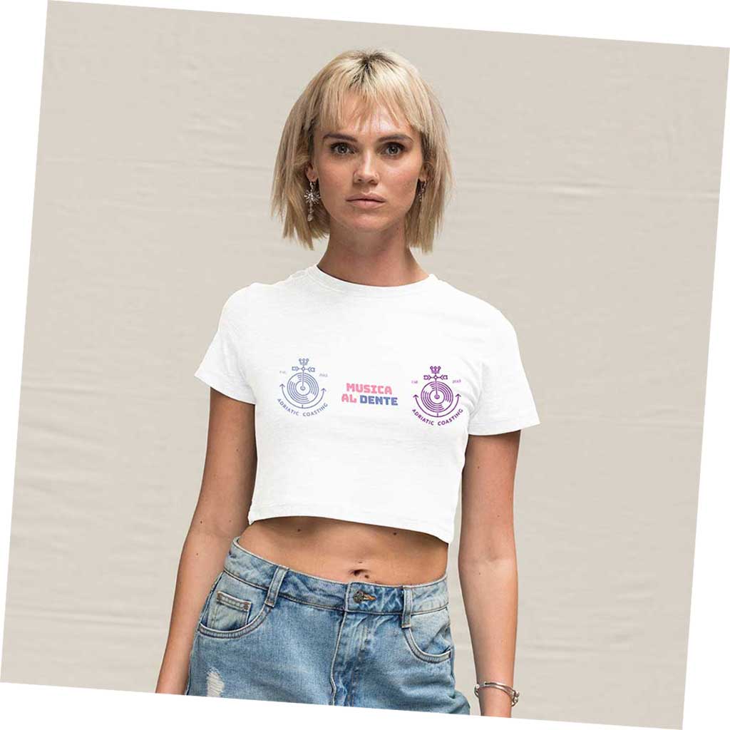 Adriatic Coasting Women's Cropped T-Shirt-The Garden Croatia-Essential Republik