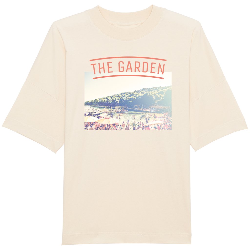 The Garden Beach Unisex Heavy Drop Shoulder T-Shirt-The Garden Croatia-Essential Republik