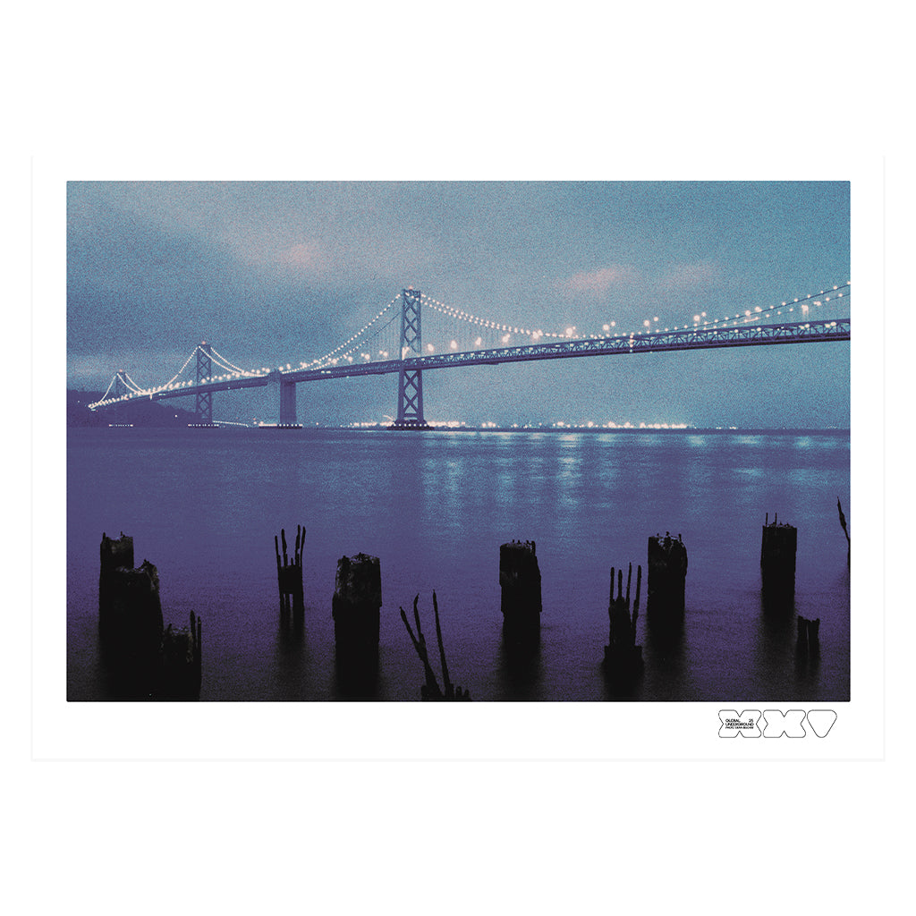 Global Underground XXV Art Print – San Francisco - Bridge A3 Print (Framed or Unframed)-Global Underground-Essential Republik