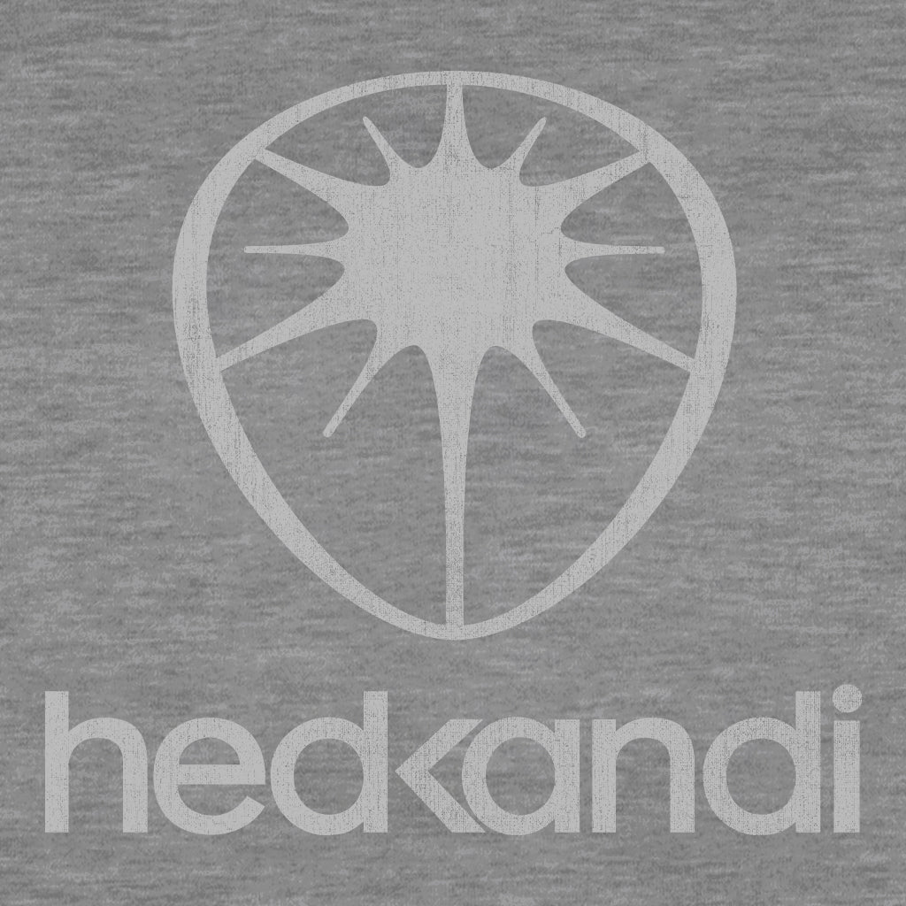 Hedkandi Grey Distressed Modern Logo Women's Iconic Fitted T-Shirt-Hedkandi-Essential Republik