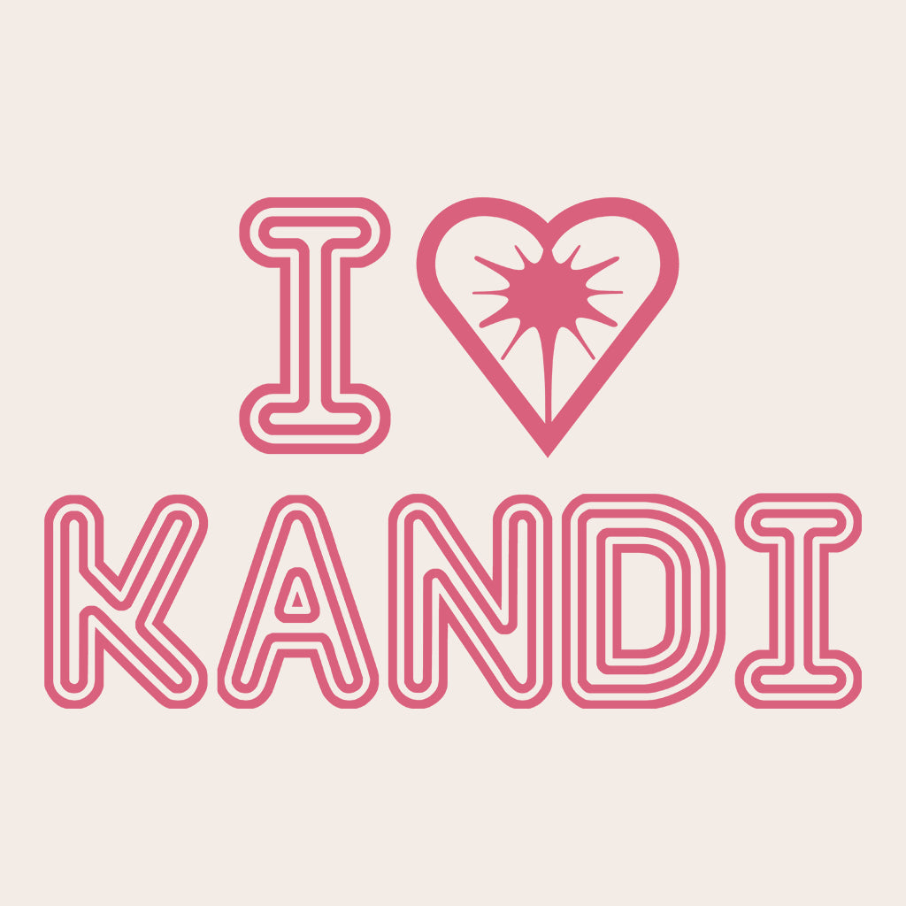 Hedkandi I Love Kandi Pink Unisex Organic T-Shirt-Hedkandi-Essential Republik