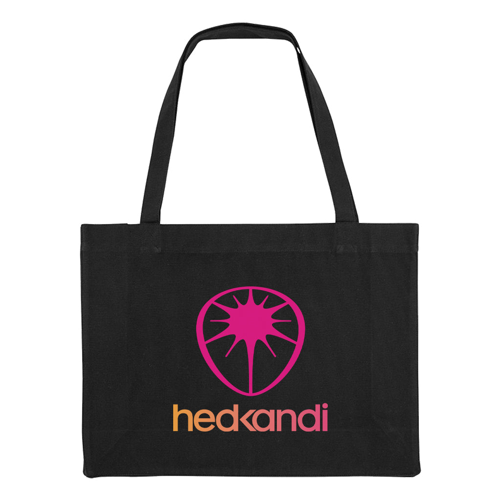 Hedkandi Orange And Pink Modern Logo Woven Shopping Bag-Hedkandi-Essential Republik