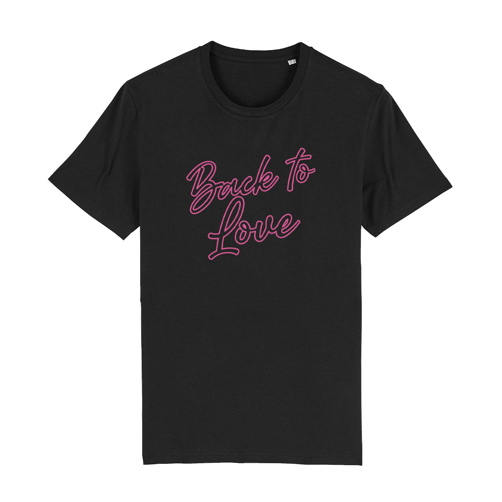 Hedkandi Neon Pink Back To Love Unisex Organic T-Shirt-Hedkandi-Essential Republik