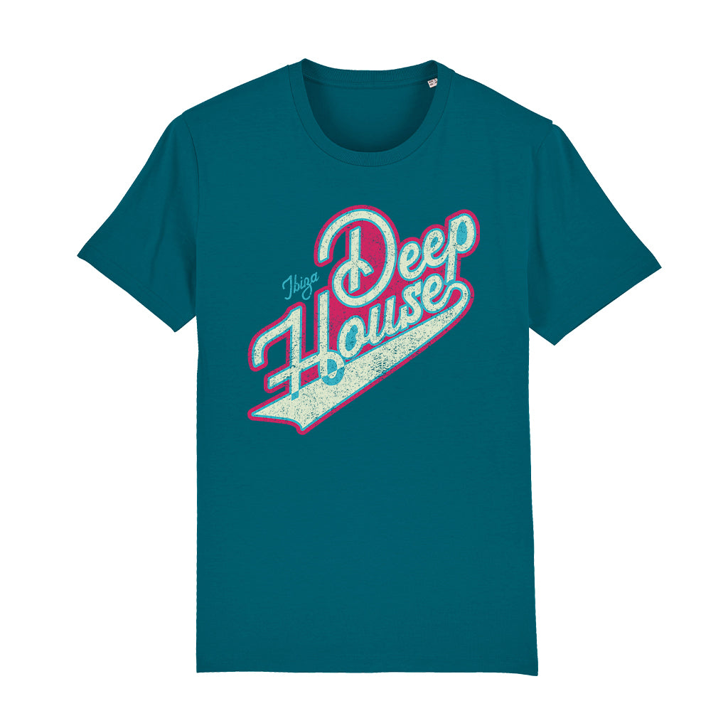 Ibiza Deep House Unisex Organic T-Shirt-White Isle-Essential Republik