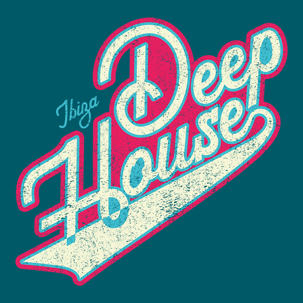 Ibiza Deep House Unisex Organic T-Shirt-White Isle-Essential Republik
