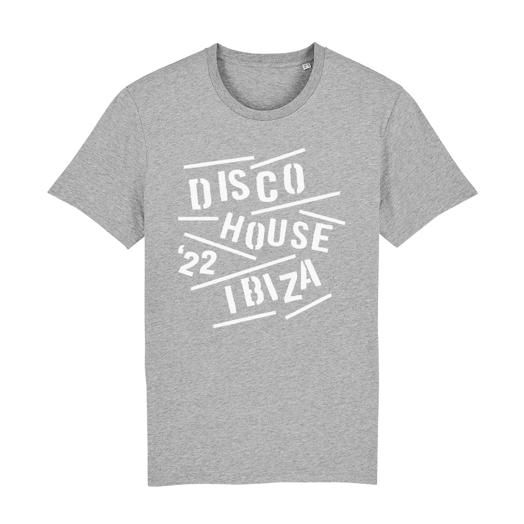 Disco House 22 Ibiza Unisex Organic T-Shirt-White Isle-Essential Republik