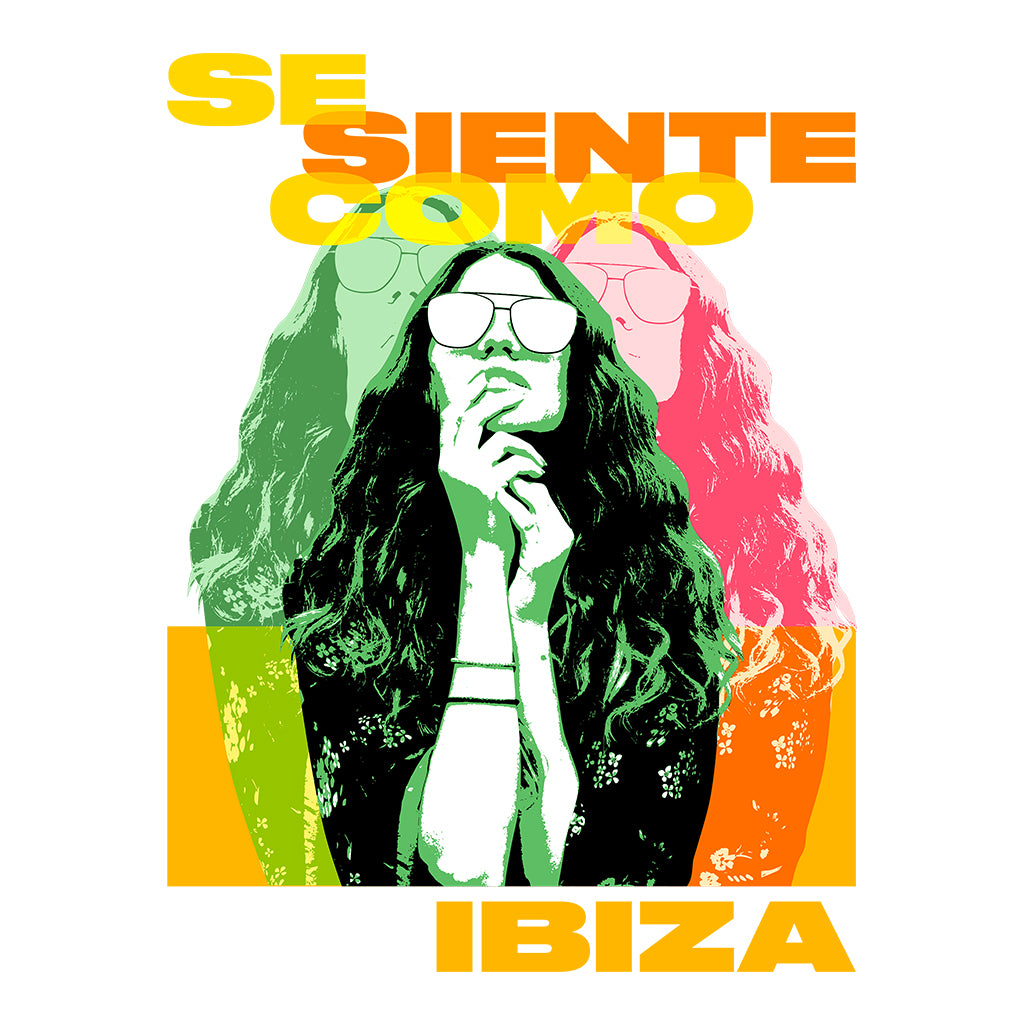 Se Siente Como Ibiza Unisex Organic T-Shirt-White Isle-Essential Republik