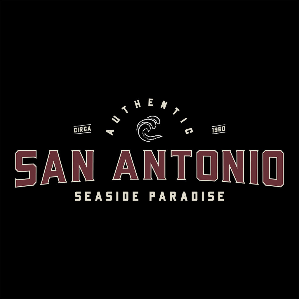 San Antonio Seaside Paradise Unisex Organic T-Shirt-White Isle-Essential Republik
