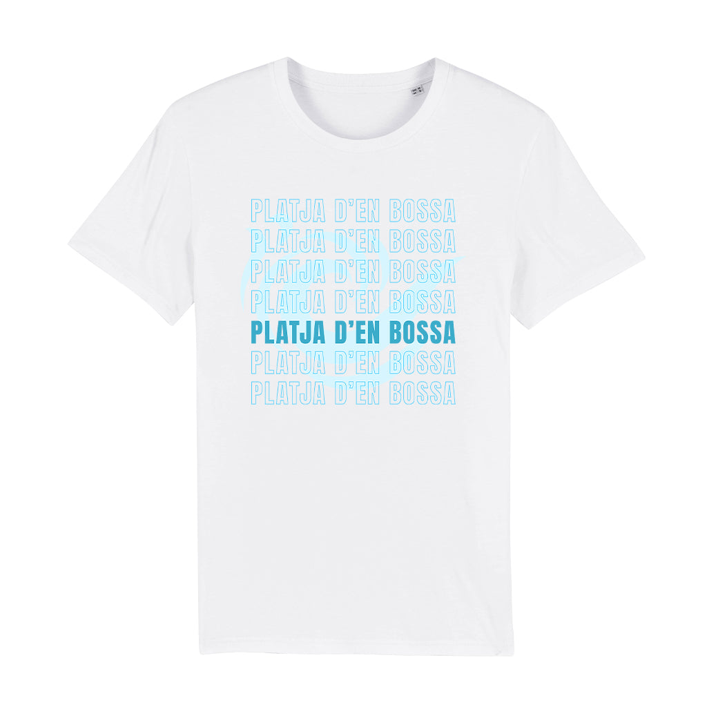 Platja D'en Bossa Wave Unisex Organic T-Shirt-White Isle-Essential Republik