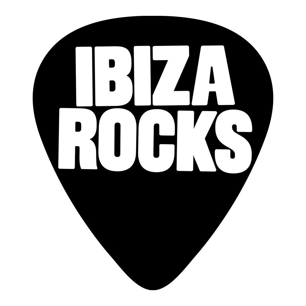 Ibiza Rocks Black Logo Women's Iconic Fitted T-Shirt-Ibiza Rocks-Essential Republik