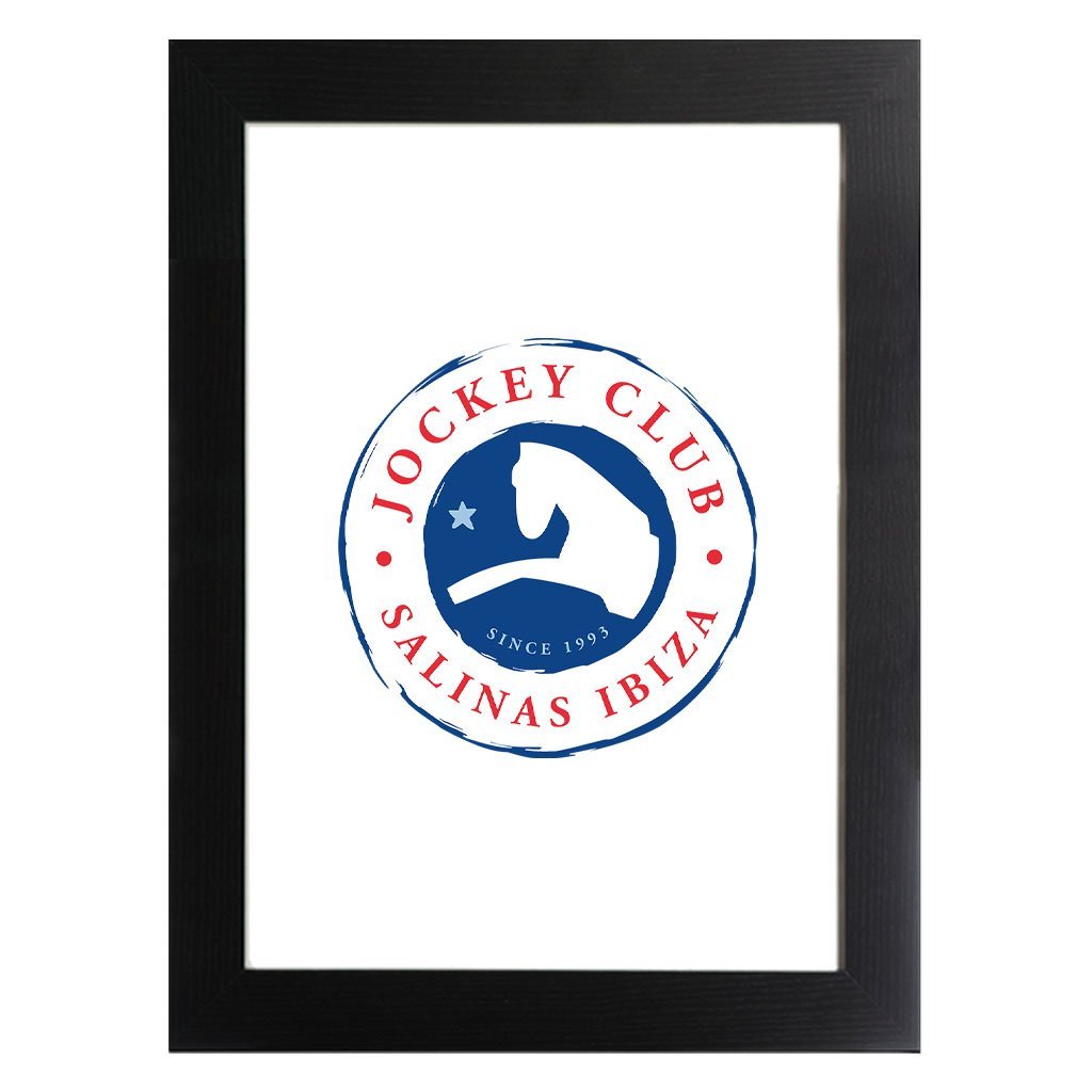 Jockey Club Blue Badge A3 and A4 Prints (framed or unframed)-Jockey Club-Essential Republik