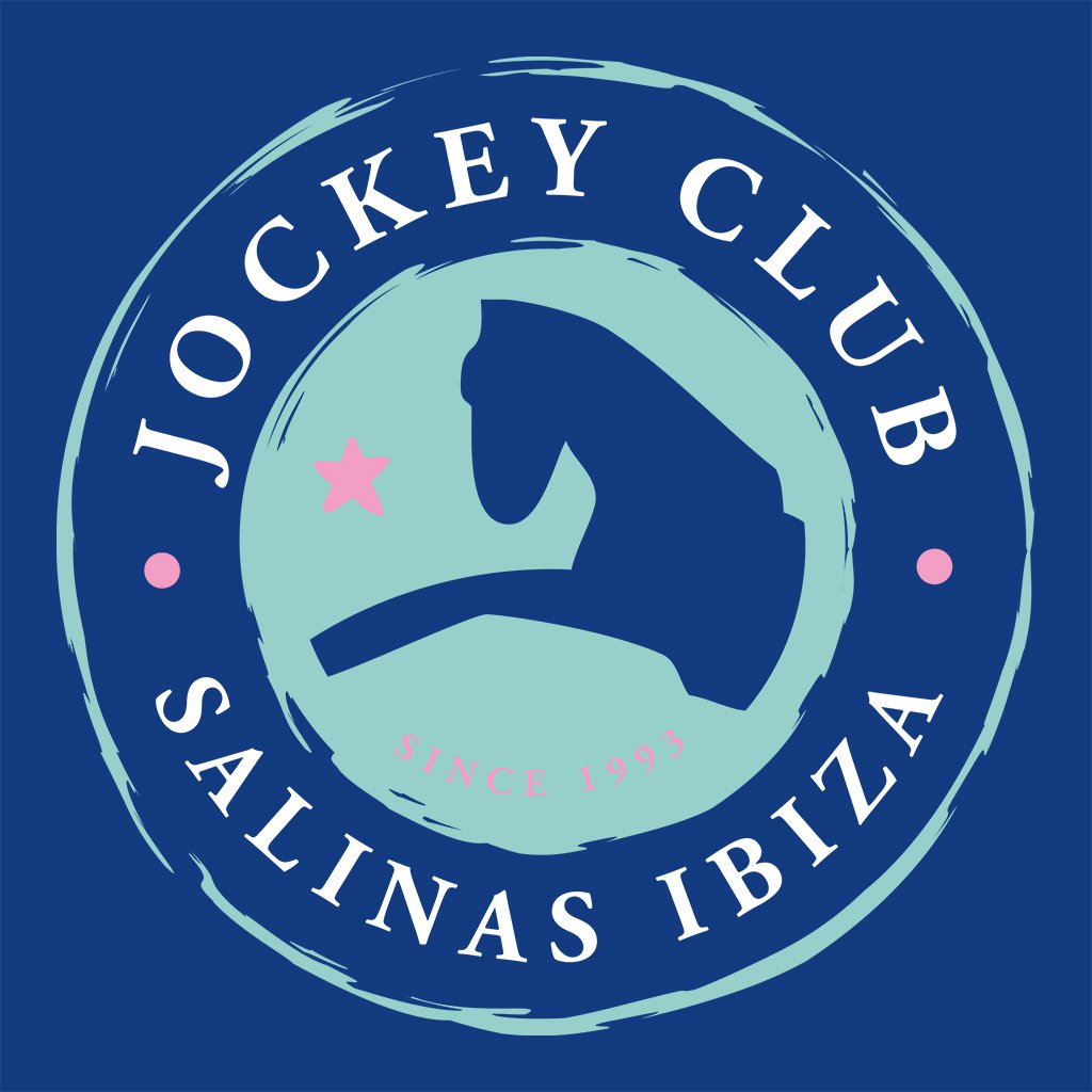 Jockey Club EST 1993 Turquoise Text And Badge Front And Back Print Sweatshirt-Jockey Club-Essential Republik