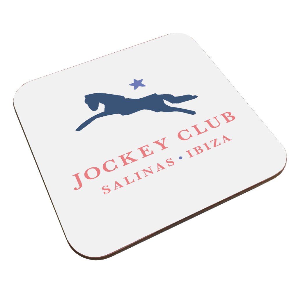 Jockey Club Salinas Ibiza Navy And Light Blue Logo Coaster-Jockey Club-Essential Republik