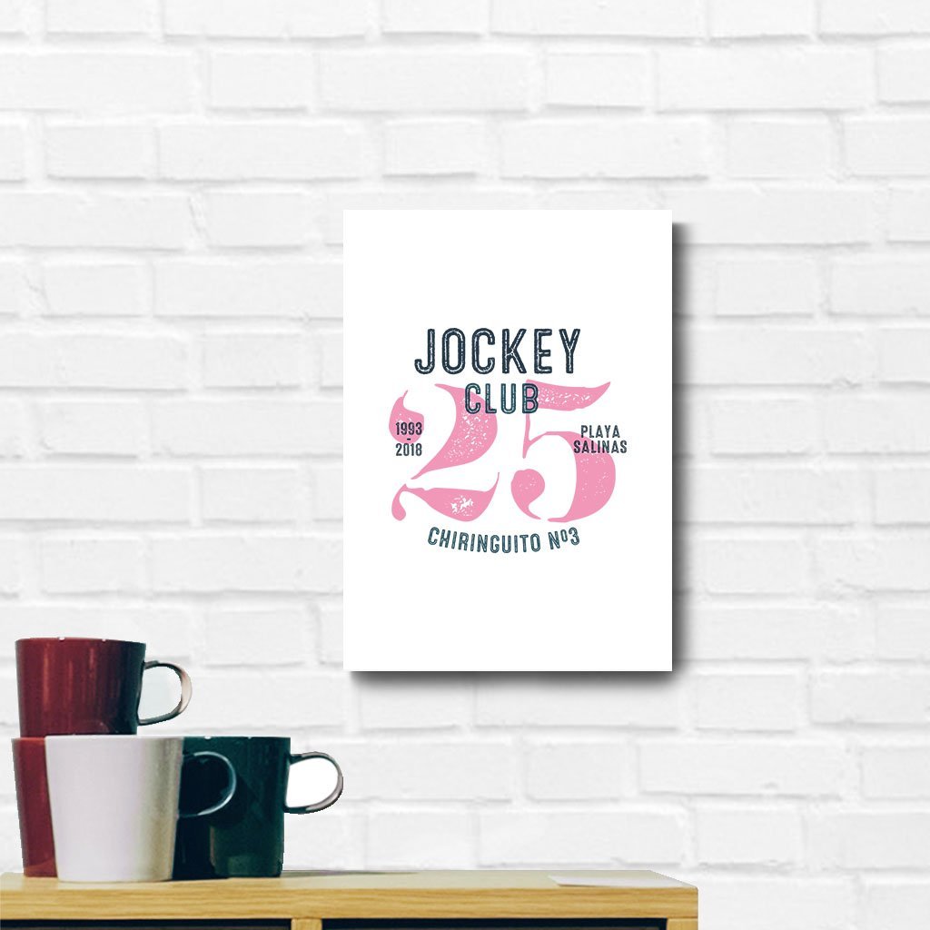 Jockey Club 25 Years Dark Text A3 and A4 Prints (framed or unframed)-Jockey Club-Essential Republik