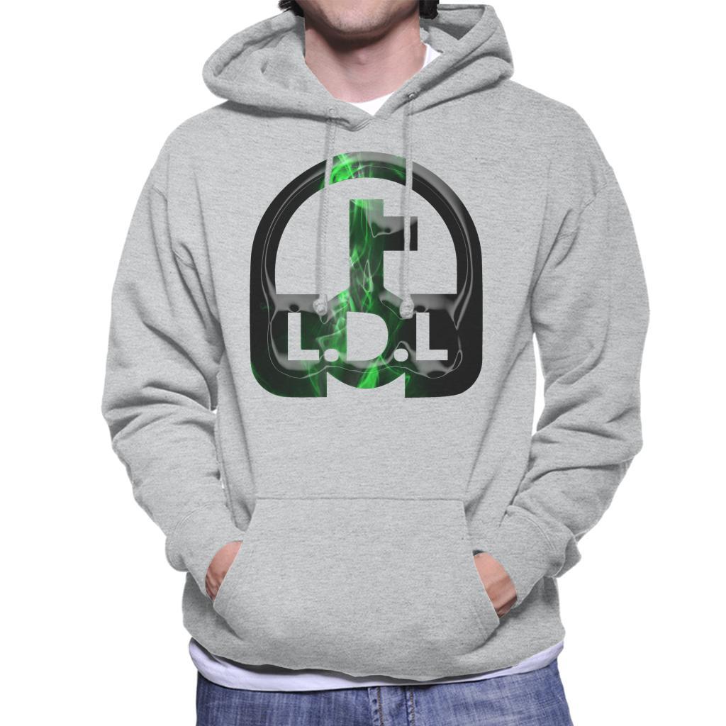 Lockdown Legends Green Logo Men's Hooded Sweatshirt-Lockdown Legends-Essential Republik