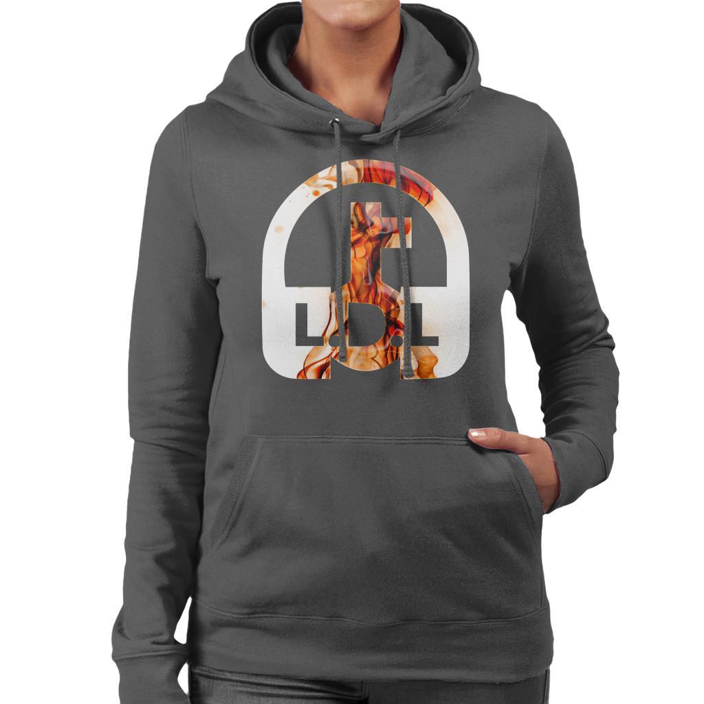 Lockdown Legends Orange Logo Women's Hooded Sweatshirt-Lockdown Legends-Essential Republik