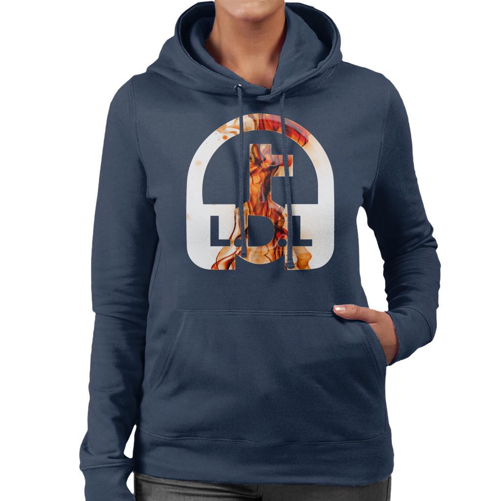 Lockdown Legends Orange Logo Women's Hooded Sweatshirt-Lockdown Legends-Essential Republik