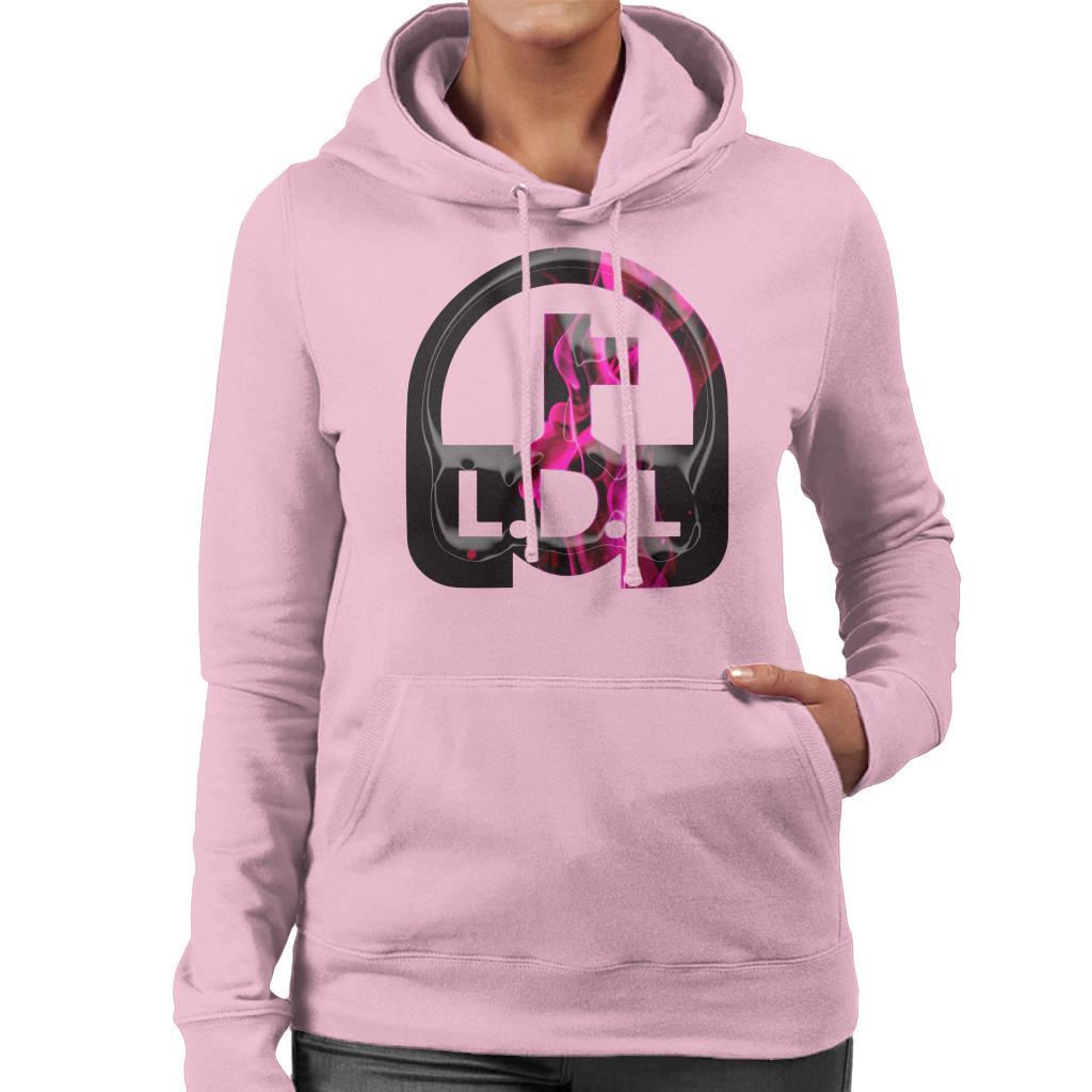 Lockdown Legends Pink Logo Women's Hooded Sweatshirt-Lockdown Legends-Essential Republik