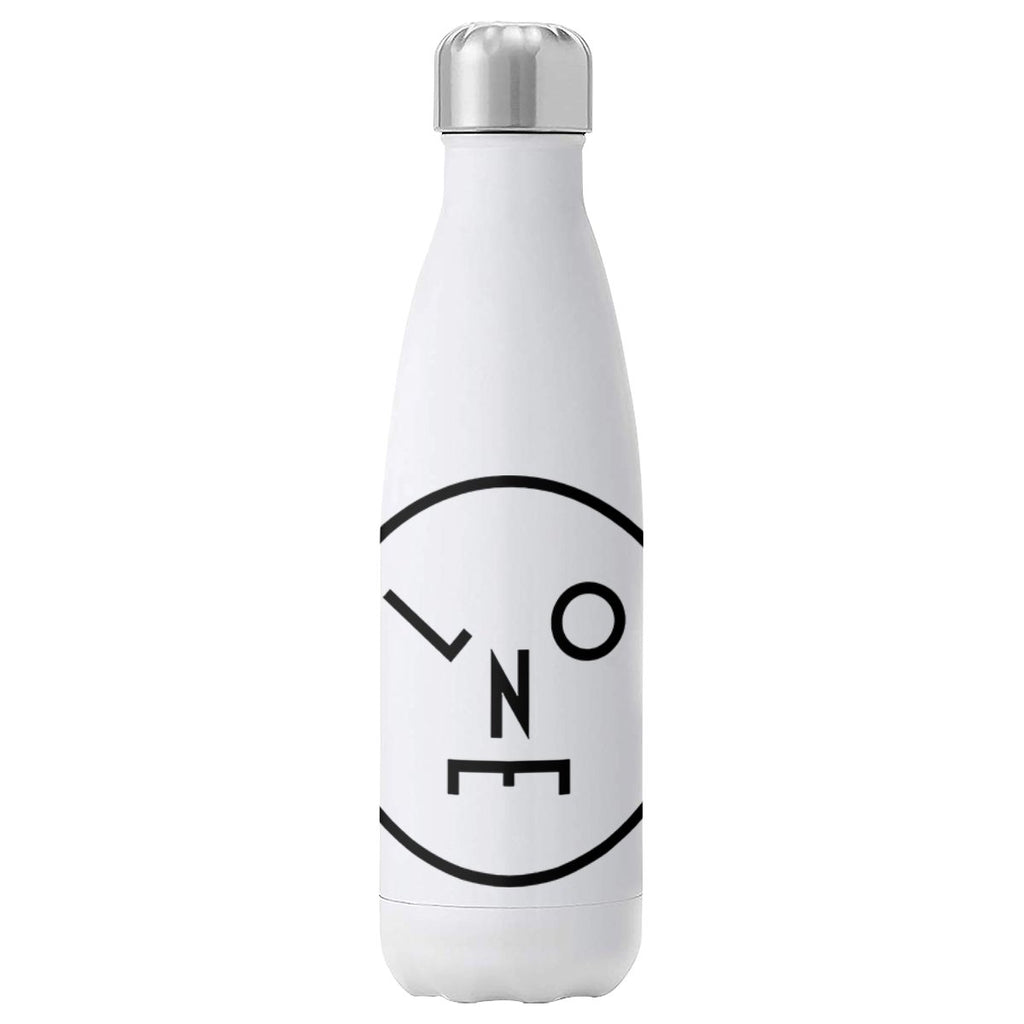 Circle Logo Black Insulated Stainless Steel Drink Bottle-LNOE-Essential Republik