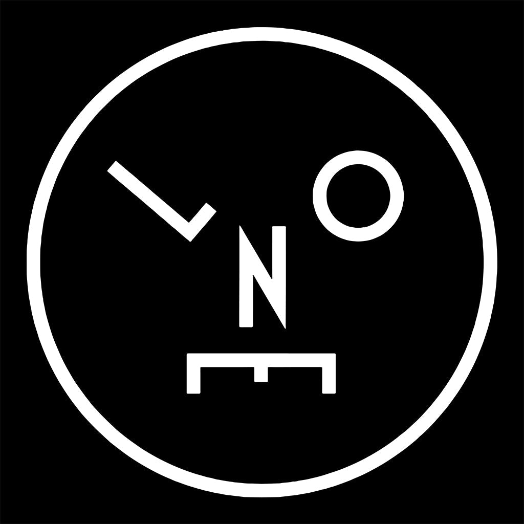 LNOE Circle Logo White Cushion-LNOE-Essential Republik