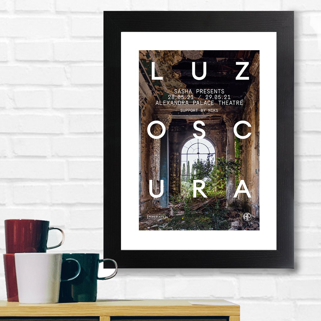 LUZoSCURA at Alexandra Palace, London A3 and A4 Prints (framed or unframed)-LNOE-Essential Republik